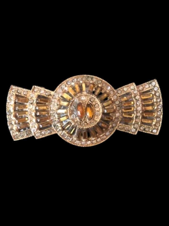 Vintage Art Deco Old Mine Cut Diamond Brooch Pin in Platinum  Vintage Art Deco Brooch